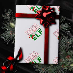 Elf Family   Mama Elf Christmas Holiday #TeamElf Wrapping Paper