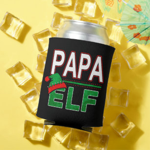 Elf Family Papa Elf Christmas Holiday #TeamElf Can Cooler