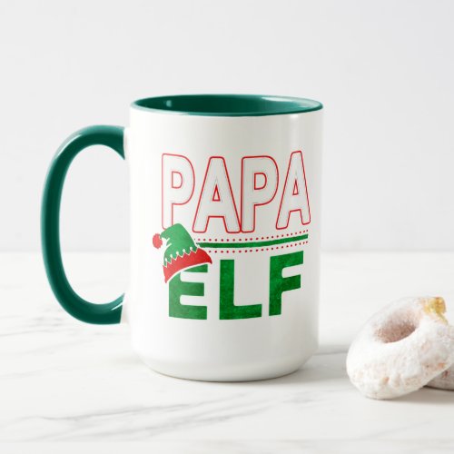 Elf Family  Papa Elf Christmas Holiday TeamElf Mug