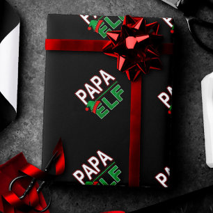 Elf Family Papa Elf Christmas Holiday #TeamElf Wrapping Paper