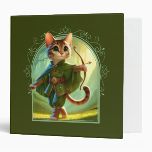 Elf Feline Fantasy Adventure 3 Ring Binder