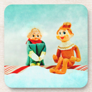 Elf First Date Beverage Coaster