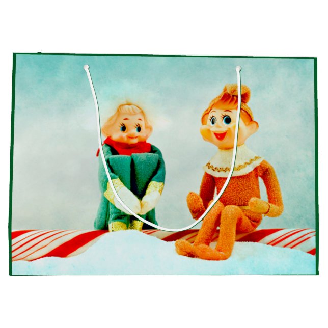 Elf First Date Large Gift Bag (Back)