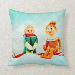 Elf First Date Throw Pillow