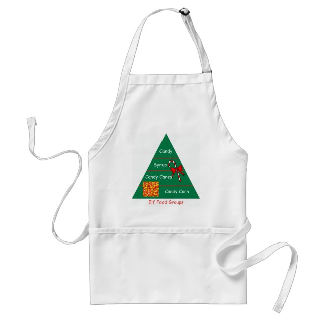 Elf Food Groups Adult Apron (Front)
