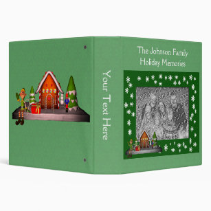 Family Christmas Photo Album Holiday, Personalised Scrapbook