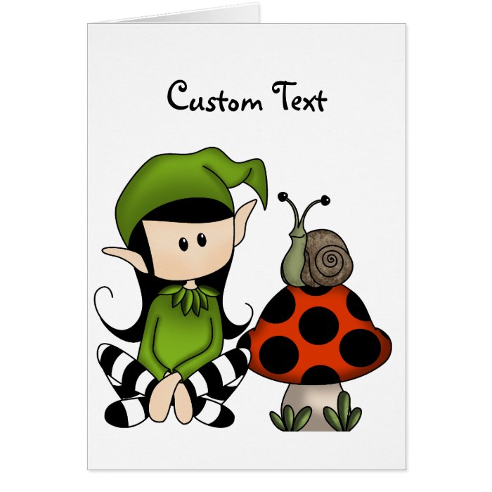 Elf Girl Any Occasion Card