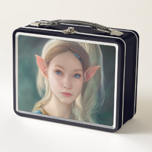 ELF GIRL METAL RETRO LUNCHBOXES