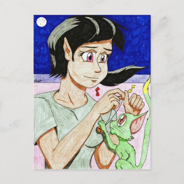 Elf Girl postcard (Front)