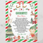 Elf Goodbye Farewell Christmas Letter from Elf<br><div class="desc">Create magical Christmas with this cute letter from Elf.  All text is editable,  it can be customized for an arrival letter,  return letter or goodbye letter.
(c) The Happy Cat Studio.</div>