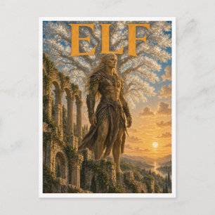 Elf, Gothic Fantasy Monster Postcard