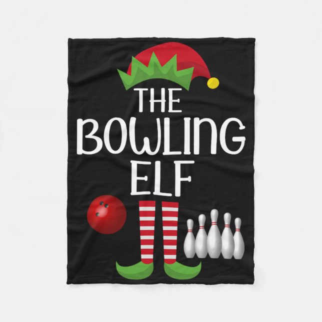 Elf Group Matching Family Christmas Costume The Bo Fleece Blanket (Front)
