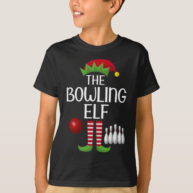 Elf Group Matching Family Christmas Costume The Bo T-Shirt (Front)