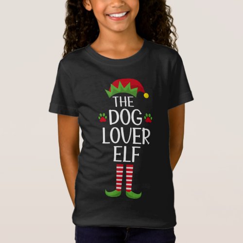 Elf Group Matching Family Xmas Costume The Dog Lov T_Shirt