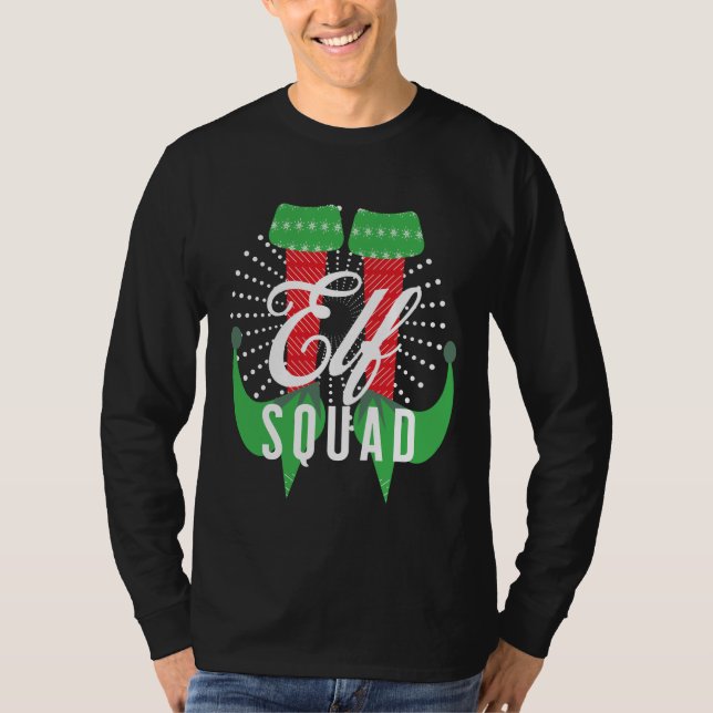 Elf Heels Squad Christmas Holiday    T-Shirt (Front)