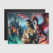 Elf holding a dragon egg (Front/Back)