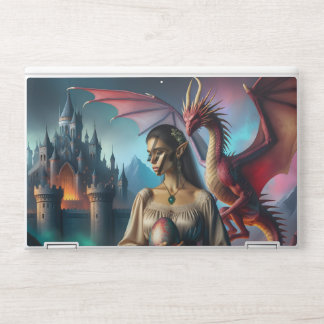Elf holding a dragon egg HP laptop skin