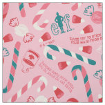 Elf Holiday Candy Pattern Fabric