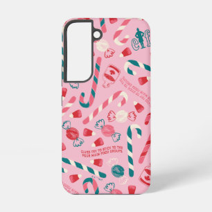 Elf Holiday Candy Pattern Samsung Galaxy S22 Case