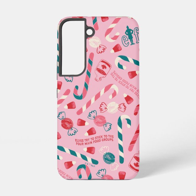 Elf Holiday Candy Pattern Samsung Galaxy Case (Back)