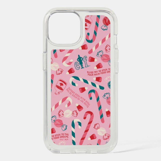 Elf Holiday Candy Pattern Speck iPhone Case (Front)
