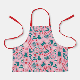 Elf Holiday Framed Icon Pattern Apron