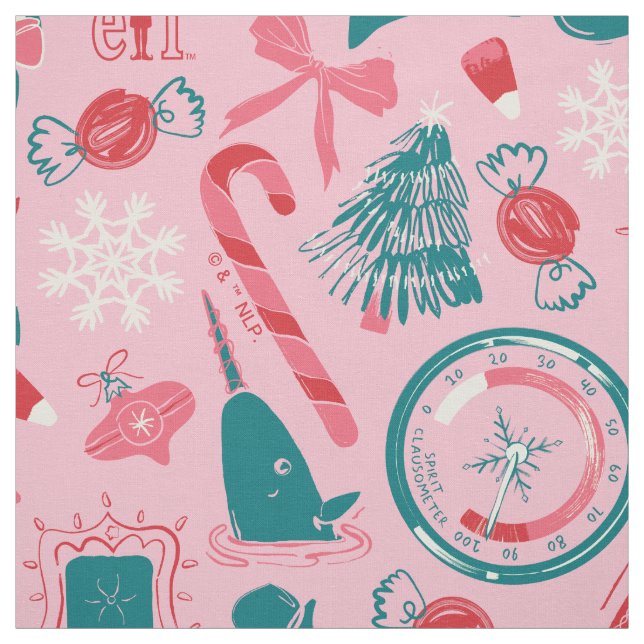 Elf Holiday Framed Icon Pattern Fabric (Swatch)