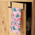 Elf Holiday Framed Icon Pattern Kitchen Towel