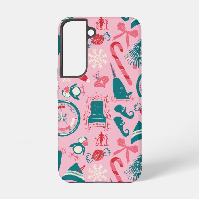 Elf Holiday Framed Icon Pattern Samsung Galaxy Case (Back)