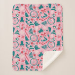 Elf Holiday Framed Icon Pattern Sherpa Blanket