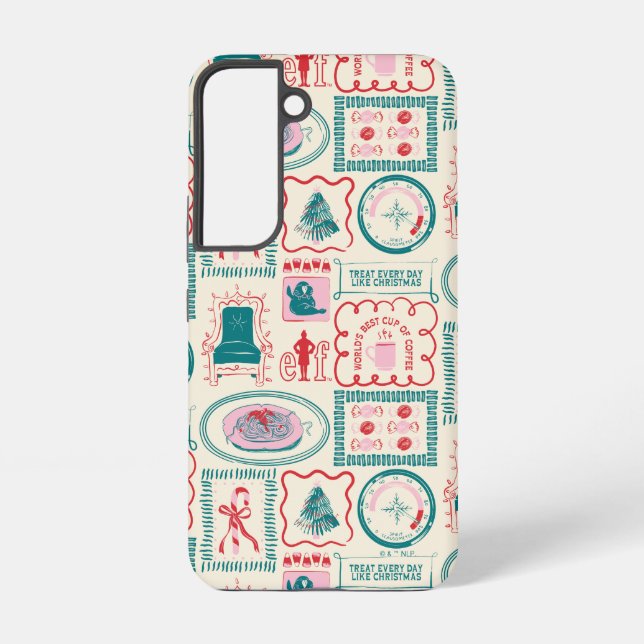 Elf Holiday Icon Pattern Samsung Galaxy Case (Back)