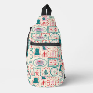 Elf Holiday Icon Pattern Sling Bag