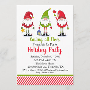 Elf Holiday Party Invitation