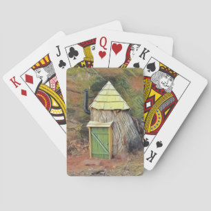 Elf Home In A Tree Poker Cards
