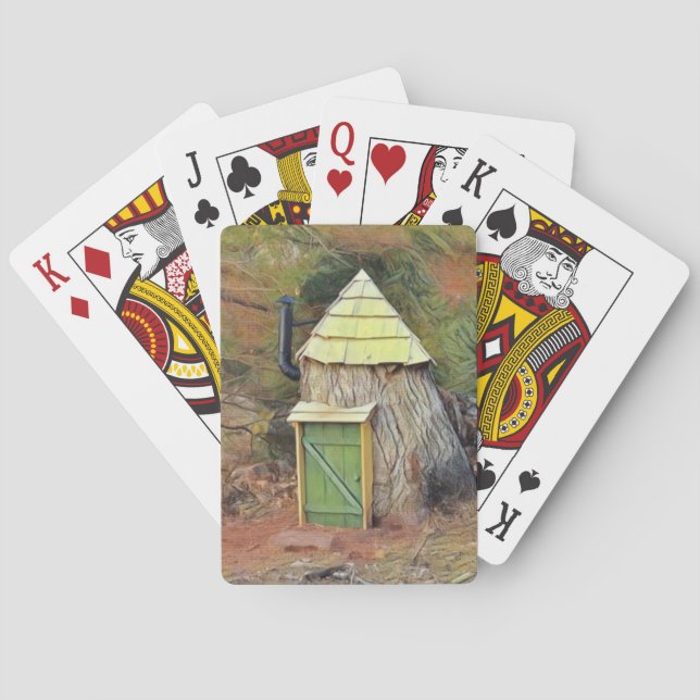 Elf Home In A Tree Poker Cards (Back)