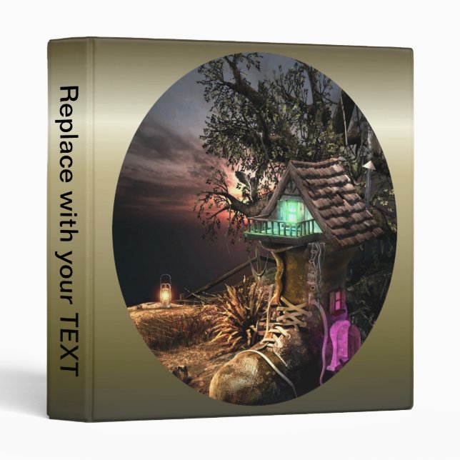 Elf House 3 Ring Binder (Front/Spine)