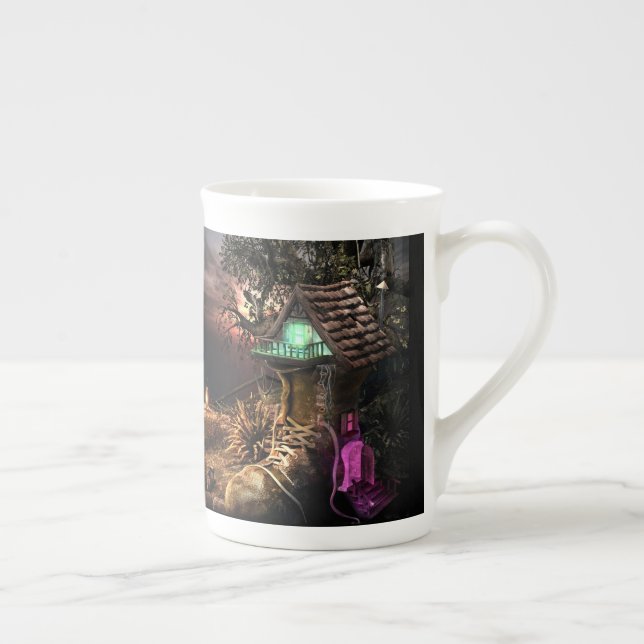 Elf House Bone China Mug (Right)