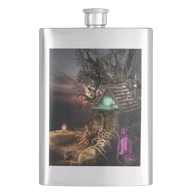 Elf House Flask (Front)