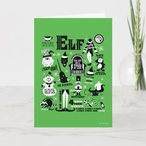 Elf Icons and Movie Quotes Card