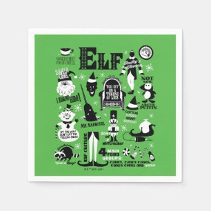 Elf Icons and Movie Quotes Napkins