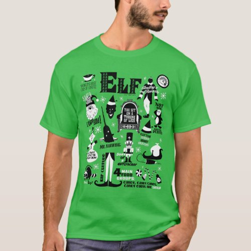 Elf Icons and Movie Quotes T_Shirt
