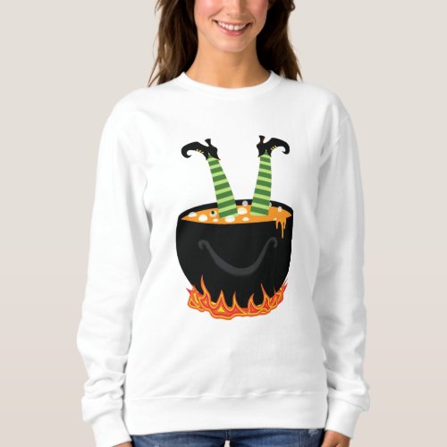 Elf in boiling water Halloween gift Sweatshirt