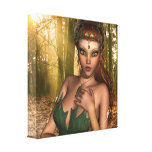 Elf in Woods Canvas Print