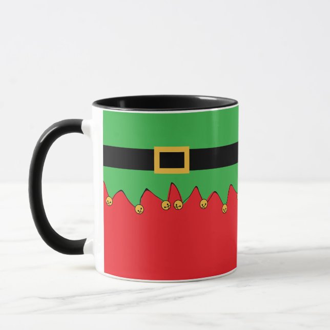 Elf Jingle! Cute Fun Holiday Mug (Left)