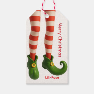 Elf Legs Christmas Gift Tags North Pole Holiday