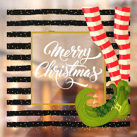 Elf Legs Merry Christmas Holiday