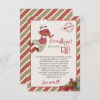 Elf Letter "Goodbye from your Elf" for Christmas