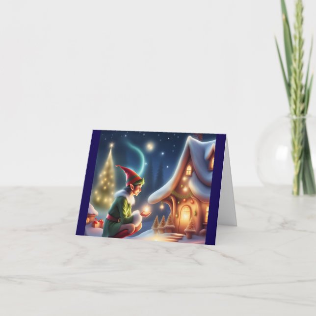 Elf Magic  Holiday Card (Front)