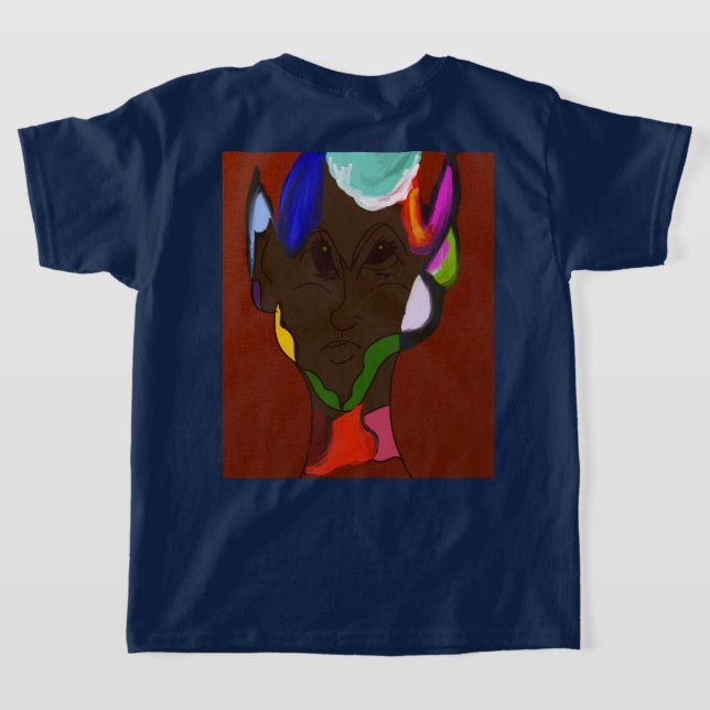 Elf Map Art  T-Shirt (Laydown Back)