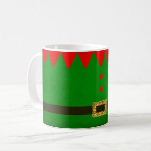 Elf Merry Christmas, Santa Claus Coffee Mug